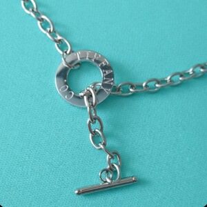 High Quality Designer T&C Silver Toggle Necklace